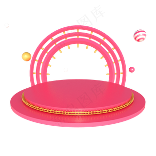 电商节日舞台促销展台