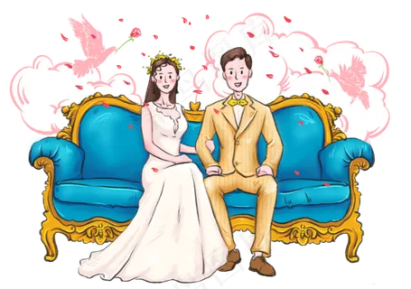 婚礼结婚婚纱照鸽子云朵