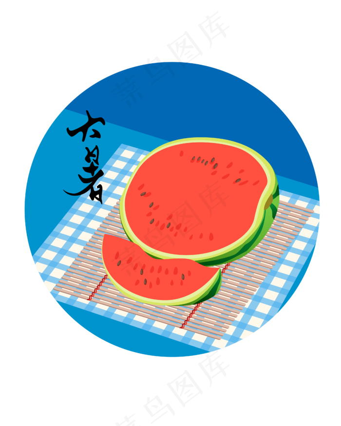 24节气大暑(2000X2000(DPI:300))ai矢量模版下载