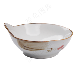 褐边陶瓷碗,免抠元素