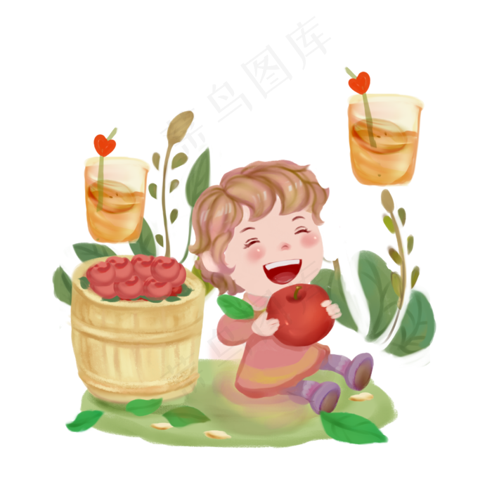 饮料饮品美味苹果汁