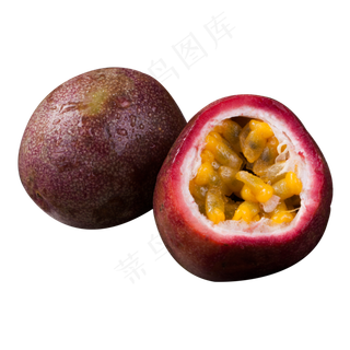 实拍百香果内部结构果实,免抠元素