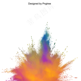 彩色喷绘矢量,免抠元素
