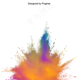 彩色喷绘矢量,免抠元素