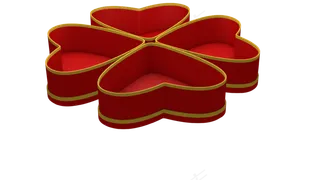 红色桃心礼盒矢量图,免抠元素