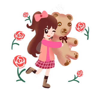 可爱女生的女神节