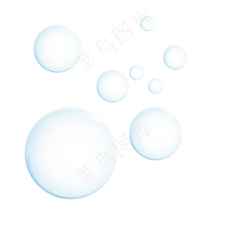 蓝色气泡,免抠元素