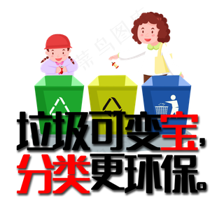 垃圾可变宝分类更环保