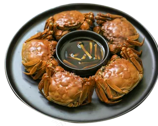 一盘螃蟹,免抠元素