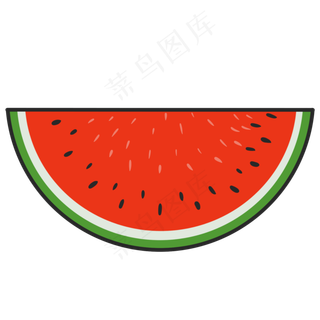 切开的半个西瓜水果一