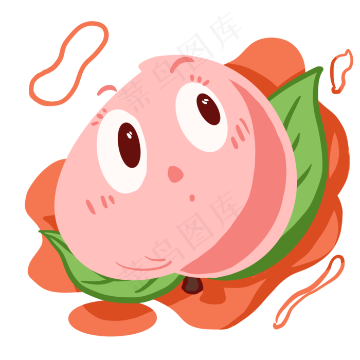 夏日小清新水果可爱大眼睛呆萌水