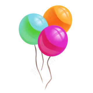 彩色氢气球
