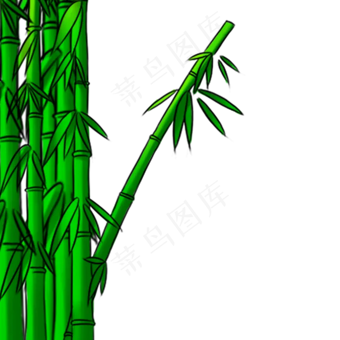竹子绿色竹叶端午节(2000X2000(DPI:300))psd模版下载