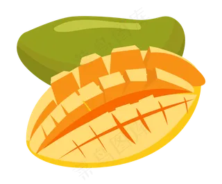 春季水果绿色芒果