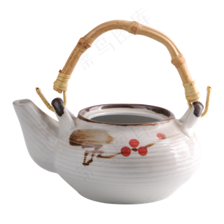白色陶瓷茶壶,免抠元素