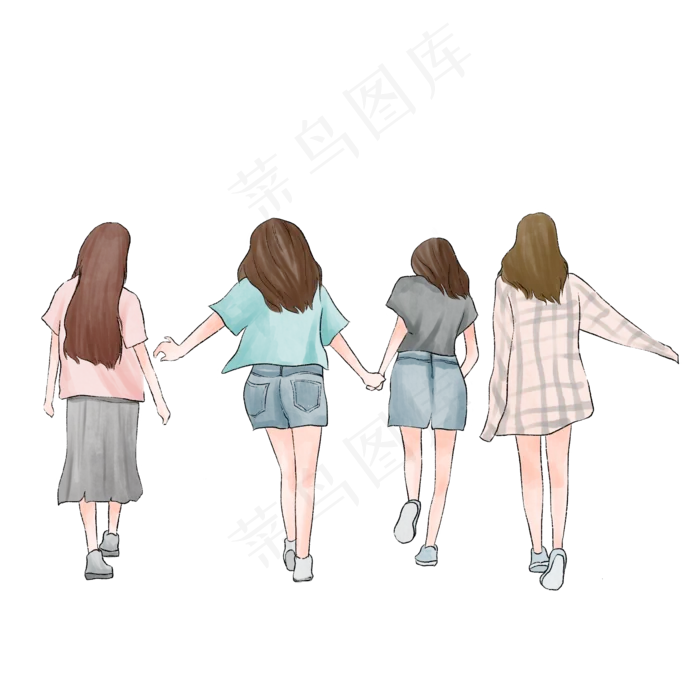 毕业季学生奔跑背影(2000X2000(DPI:300))psd模版下载