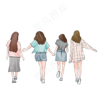 毕业季学生奔跑背影