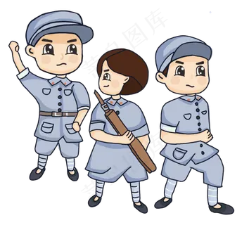 红色革命红色记忆,免抠元素