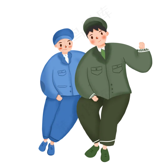 卡通军人形象人物(2000X2000(DPI:132))psd模版下载