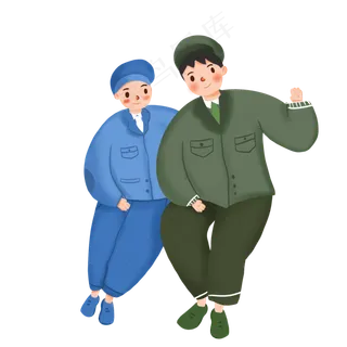 卡通军人形象人物