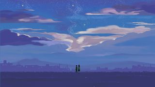 春天春季春游旅行治愈星空