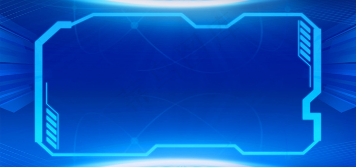 蓝色科技边框背景