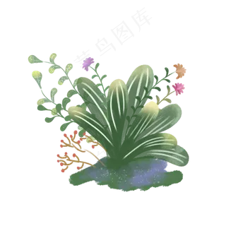 春天绿色植物叶片PNG