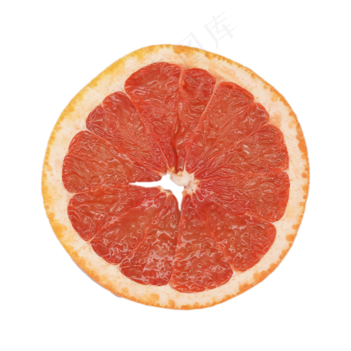 红色切片橙子
