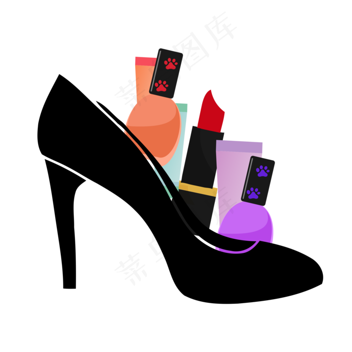 高跟鞋女性感职场简约,免抠元素