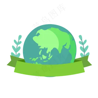 卡通风格世界地球日元素