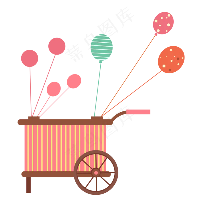 儿童节气球车(2000*2000px 300 dpi )ai矢量模版下载