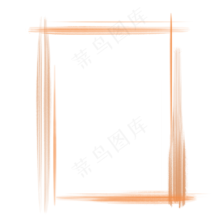 红色笔刷边框(2000X2000(DPI:300))psd模版下载
