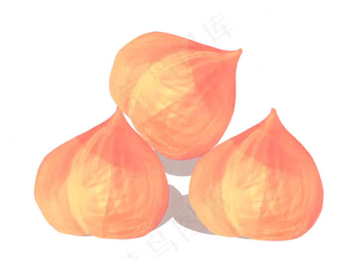 水果水蜜桃夏季手绘(3096X2300(DPI:300))psd模版下载