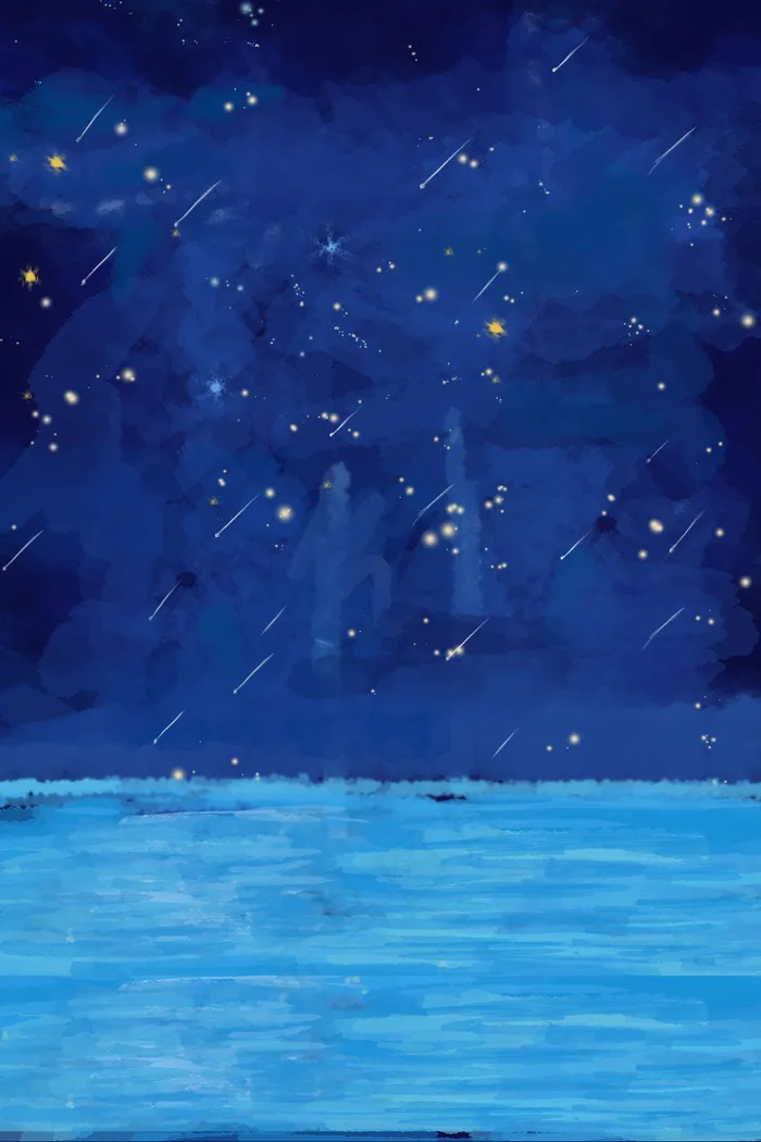 卡通夜晚深色夜空下载(3545*5315px 	      )psd模版下载