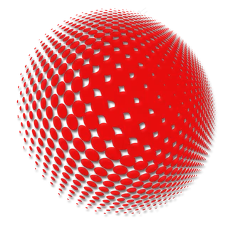 水彩红色圆圈图案