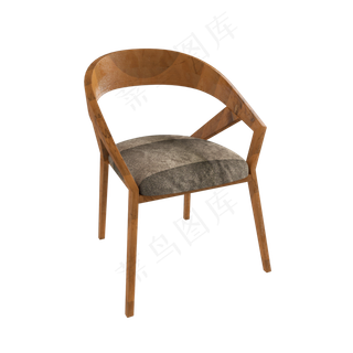 古典实木椅子靠背椅,免抠元素