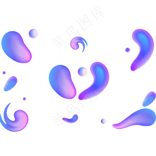 618彩色流体渐变618炫彩流体酷炫不,免抠元素