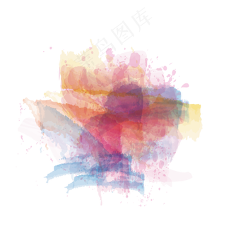 手绘矢量水彩装饰