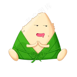 清明粽子拟人半脱衣服