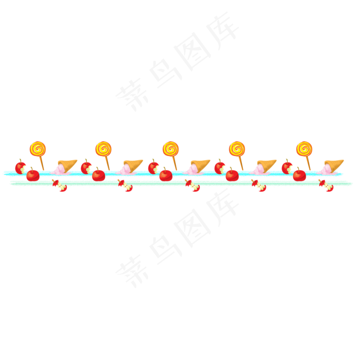 棒棒糖冰淇淋分割线(2000X2000(DPI:300))psd模版下载