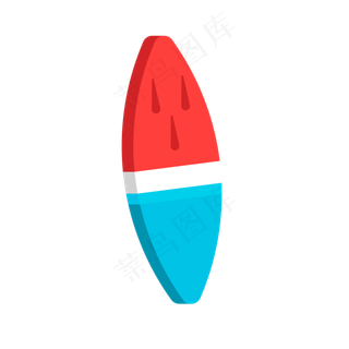 夏天暑假海边冲浪板免扣素材