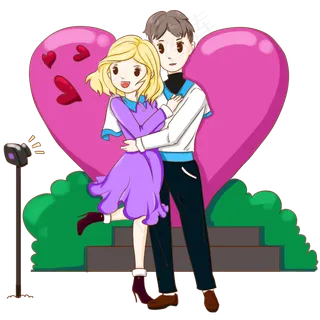 情人节男生追求女孩求婚