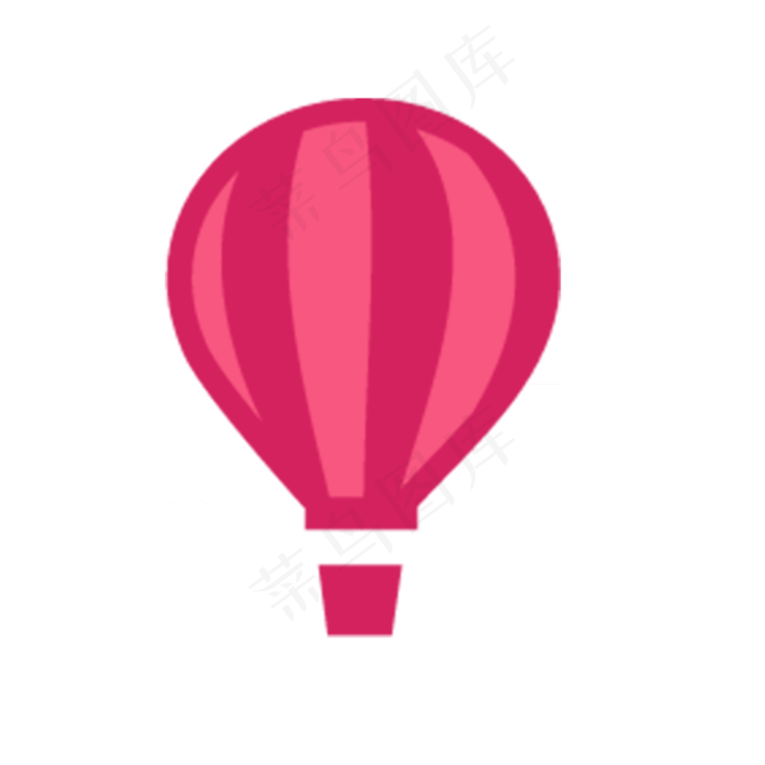 六一儿童节红色热气球