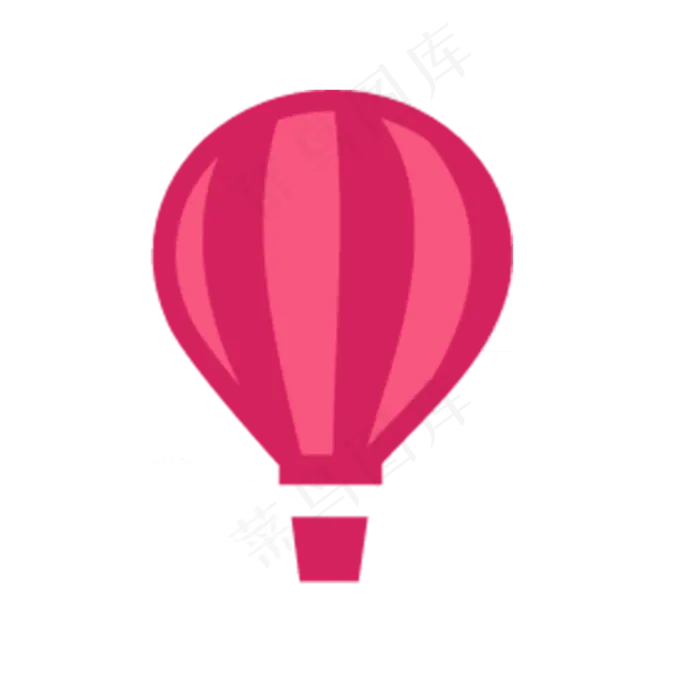 六一儿童节红色热气球(2500X2500(DPI:299))psd模版下载