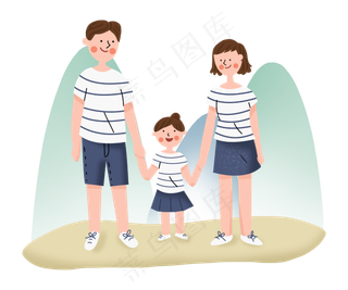 全家旅行旅游山水游玩度假