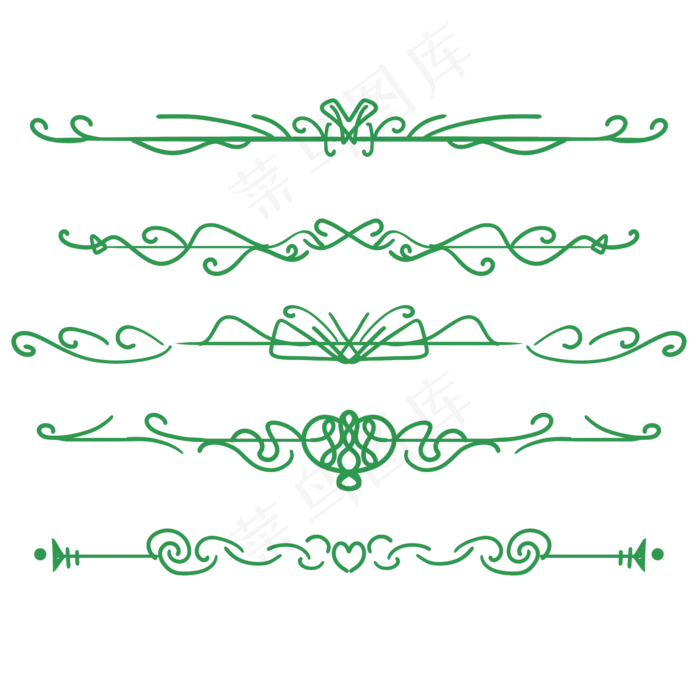 绿色欧式边框(2000X2000(DPI:300))psd模版下载