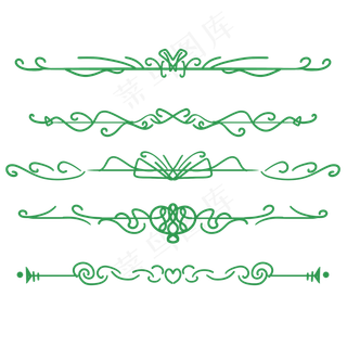 绿色欧式边框