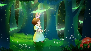 通用-治愈美景紫色仲夏夜精灵