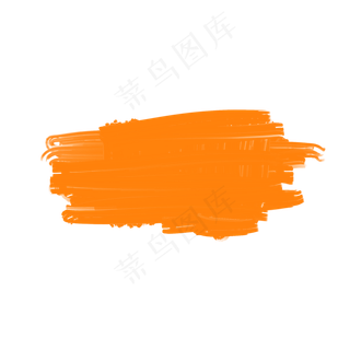 彩色矢量笔刷墨迹图