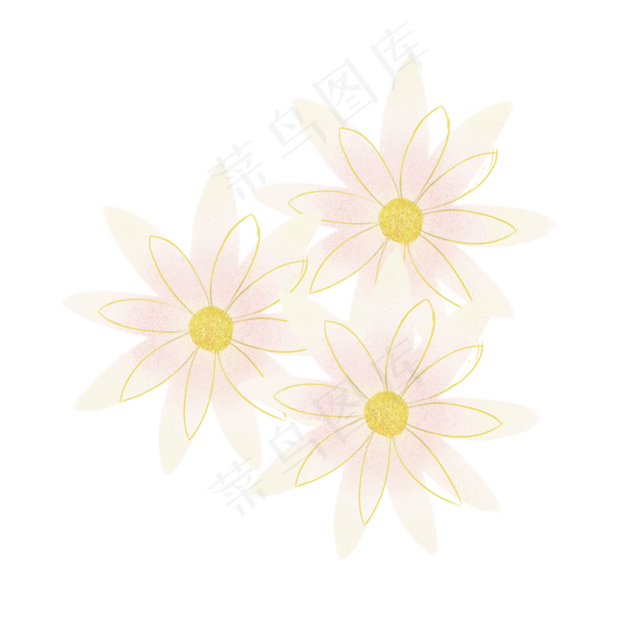 夏日粉色荷花素材